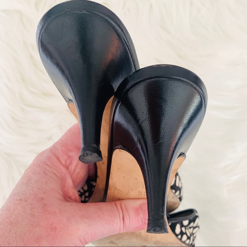 Kate Spade Polka Dot Bow Mules, Kitten Heel - Picture 4 of 11